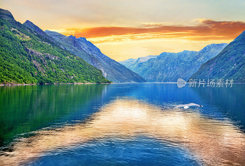 Geirangerfjord,挪威