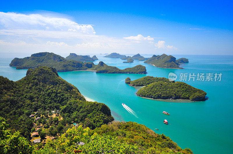 泰国昂通国家海洋公园白天的景色