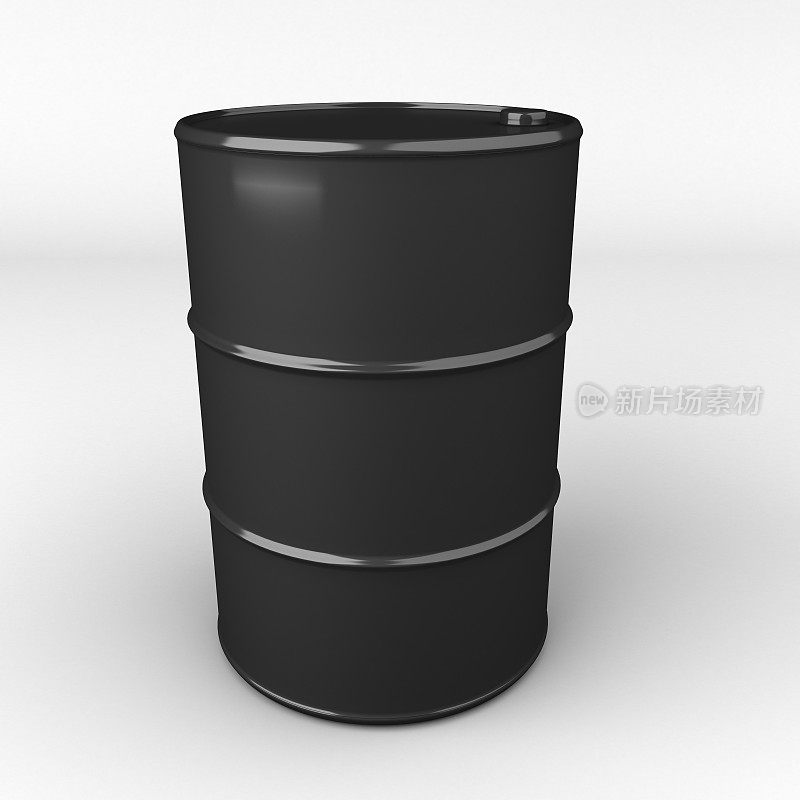 油桶或桶的3d渲染