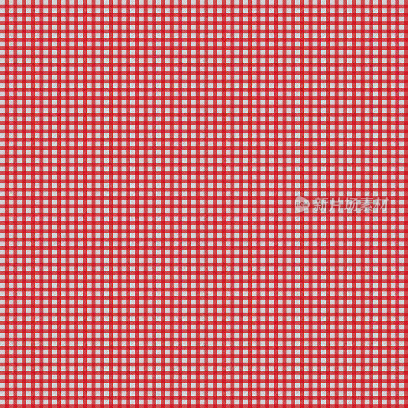红白格子桌布图案