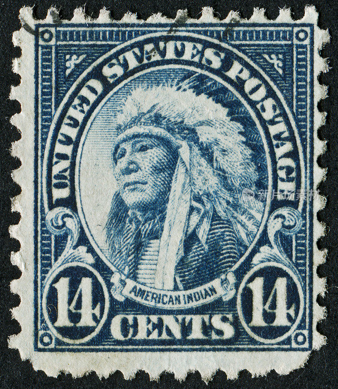 美国印第安人邮票