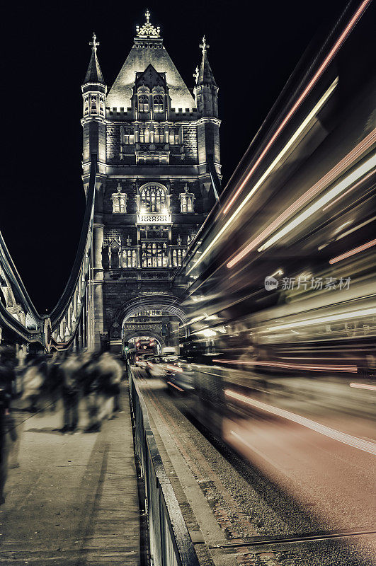 英国伦敦塔桥夜景V