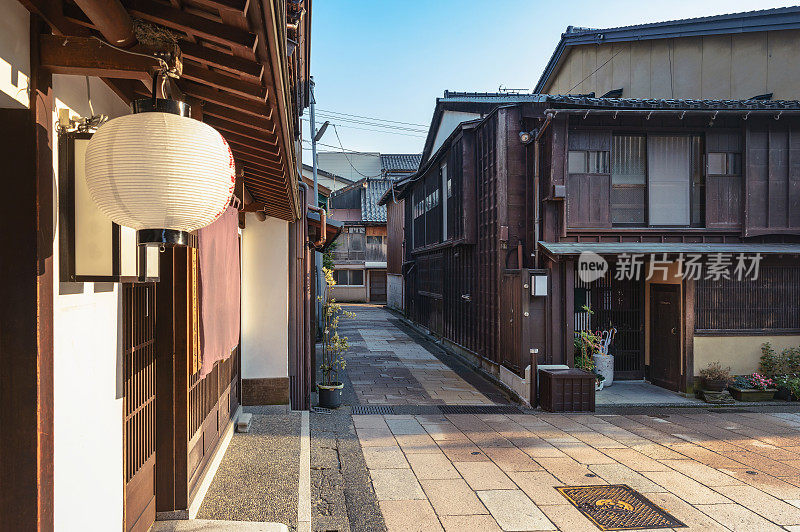 日本传统城镇的风景