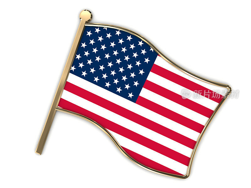 美国国旗徽章
