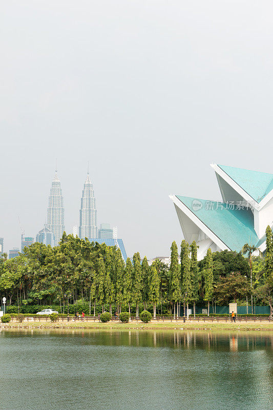 马来西亚的城市景观和度假村，滨水。