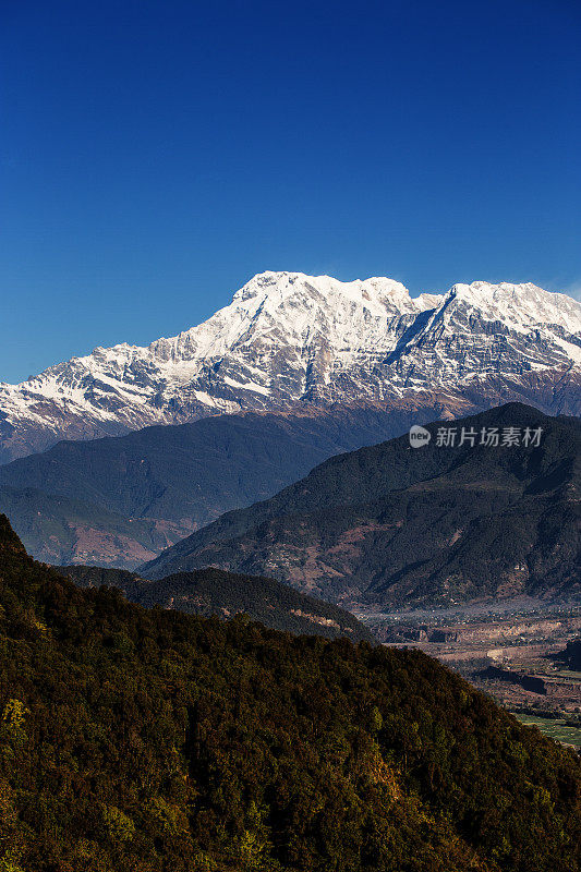 安纳普尔纳雪山，博卡拉，尼泊尔