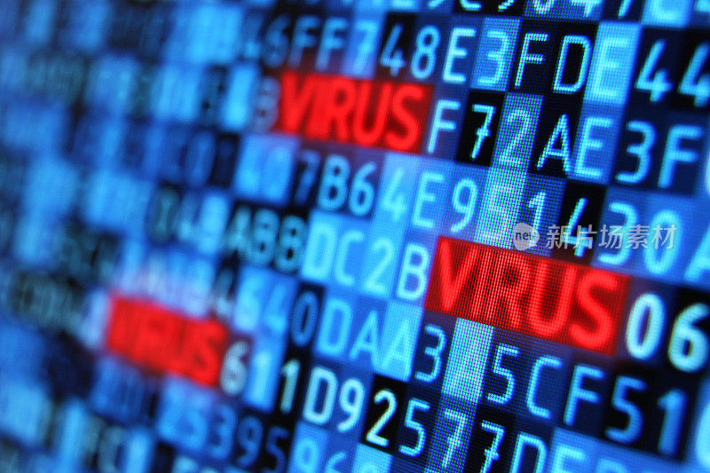 病毒隐藏在电脑显示器上的程序代码中