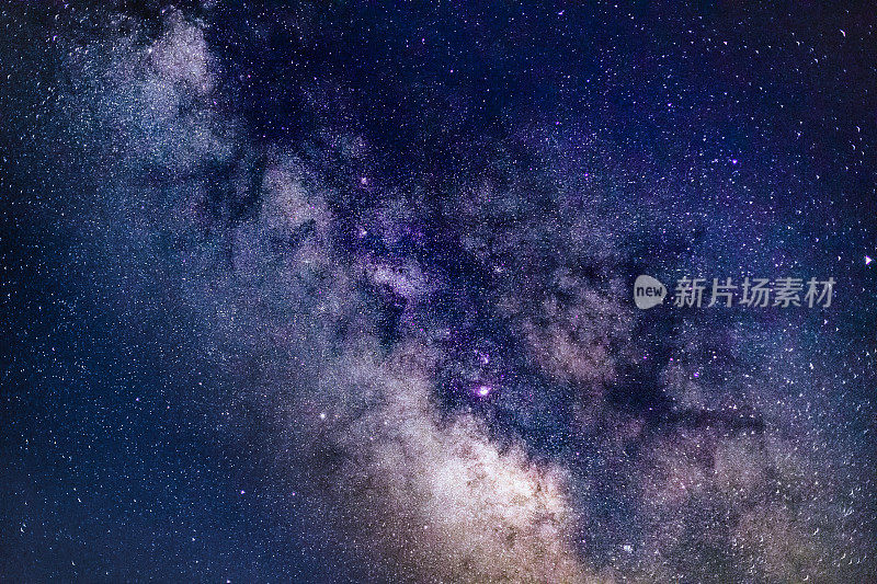 银河系背景-库存图像的近景星图