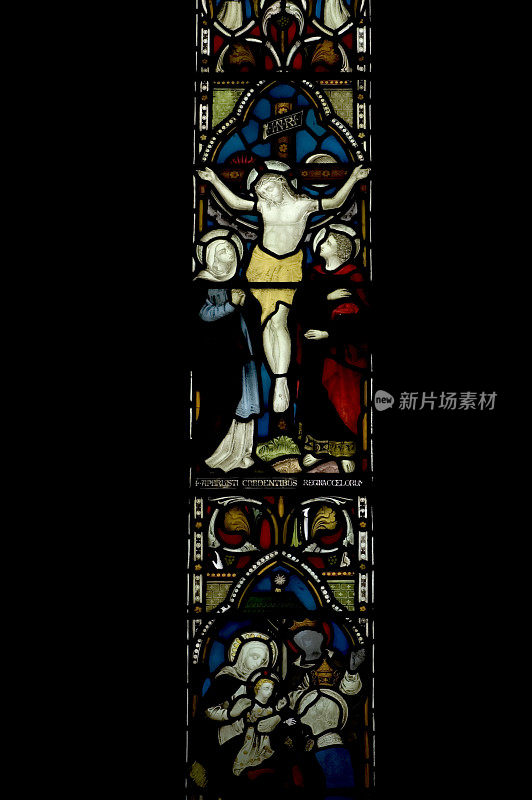 古代英国教堂彩色玻璃