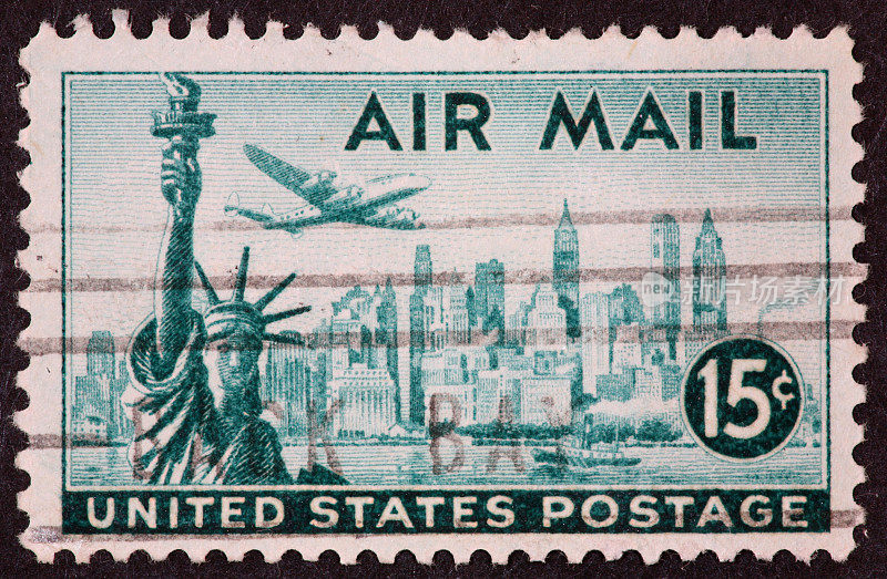 纽约天际线邮票，1947