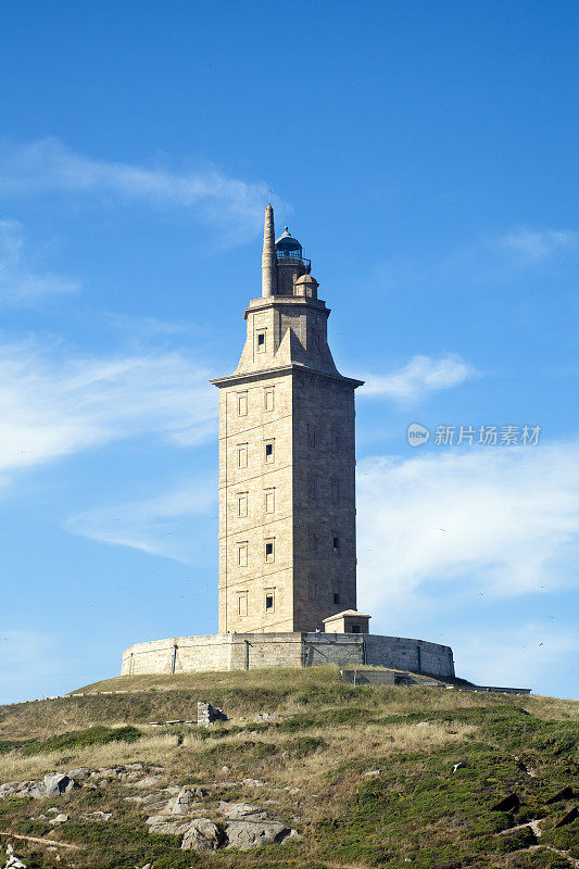 赫拉克勒斯塔，古灯塔，拉Coruña，加利西亚，西班牙。