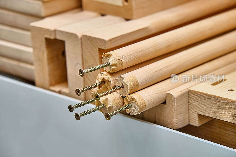 木制家具元素。木制家具制造工艺
