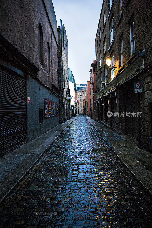 爱尔兰都柏林的城市街道