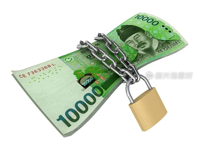 韩国韩元金融保险锁