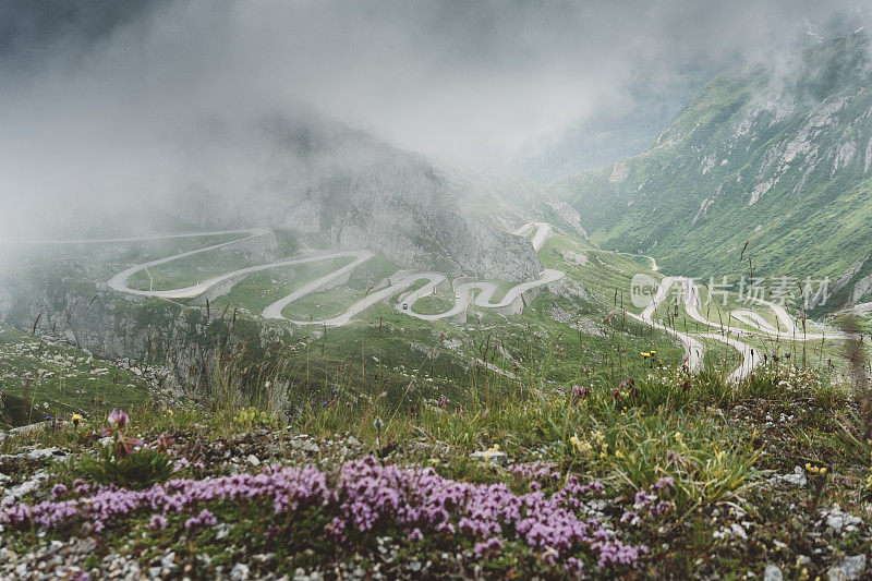 引人注目的高山公路