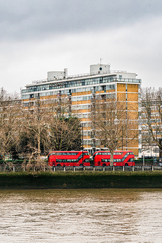 英国伦敦的一栋旧市政住宅