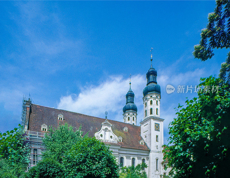 1989年旧正片扫描，明斯特圣彼得和保罗天主教堂，奥伯马尔切塔尔，德国