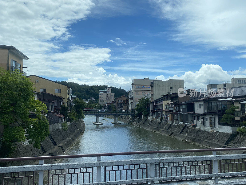 日本-高山城-宫川河古城