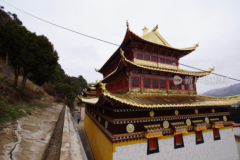 中国甘肃的朗木寺