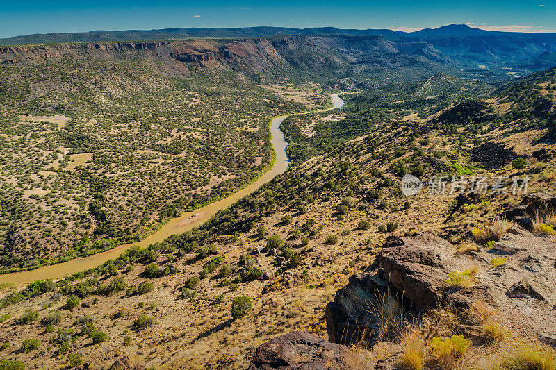 大峡谷白岩俯瞰美国新墨西哥州