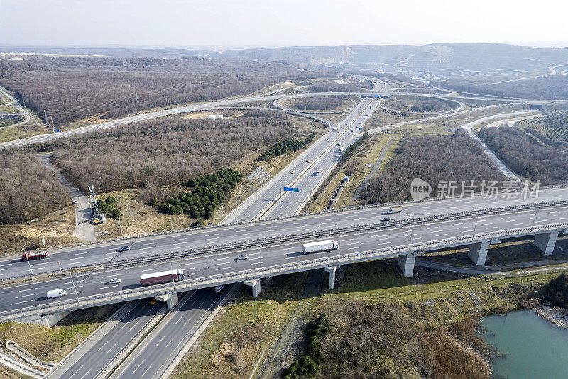 从上面看的高速公路