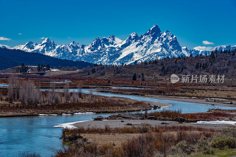 从东面可以看到提顿山脉和布法罗河的美景