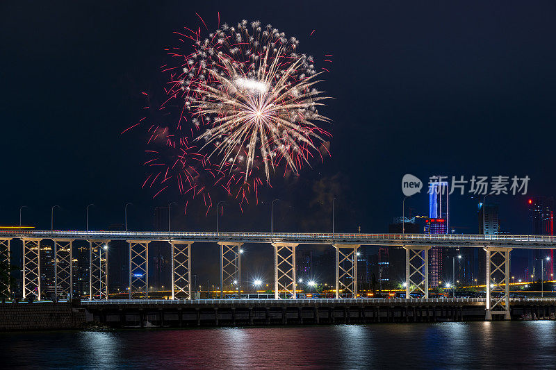 城市庆典节日烟花汇演