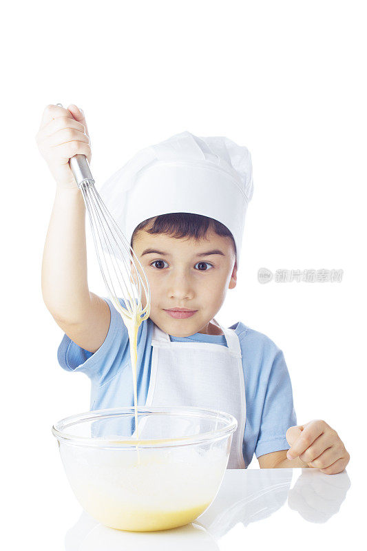 厨师男孩的肖像