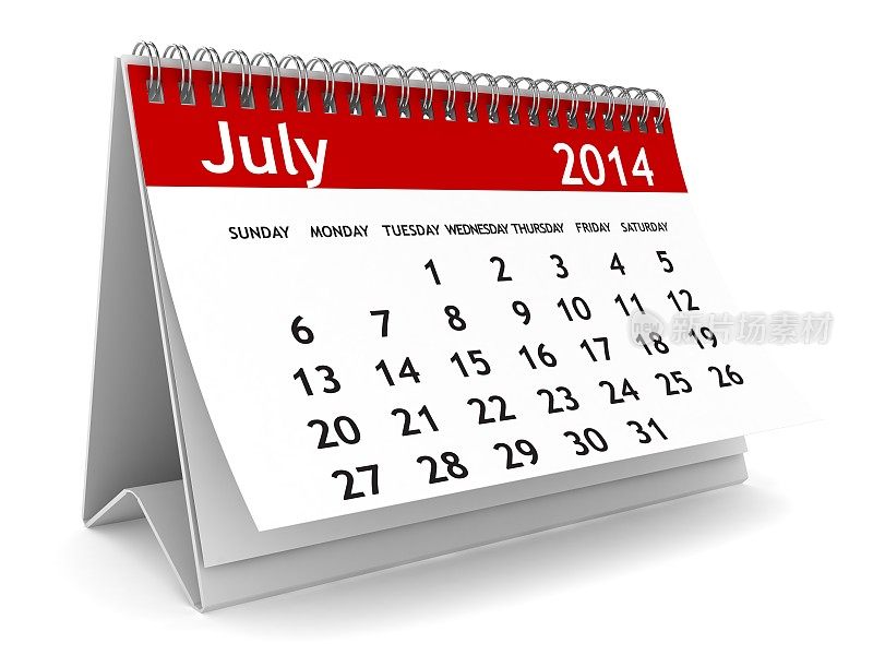2014年7月-日历系列