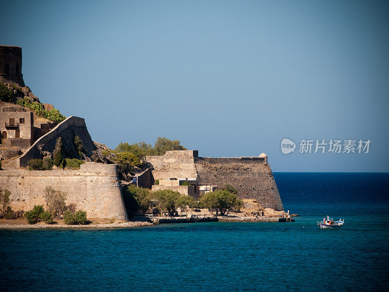 Spinalonga克里特岛,希腊。