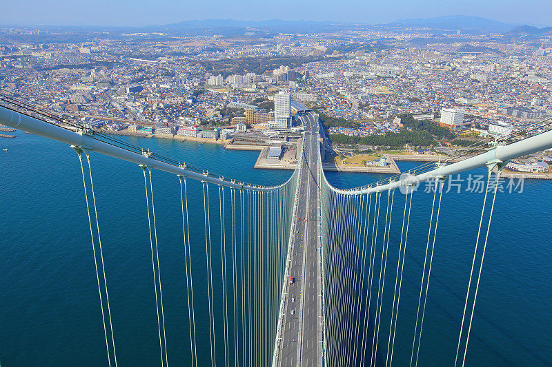 明石海峡大桥顶部