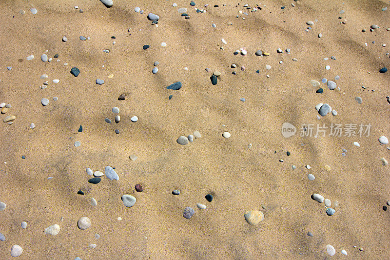 沙子和海卵石