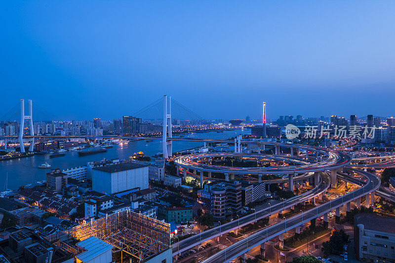 上海南浦大桥夜景