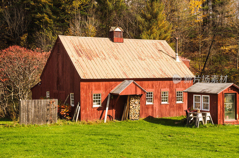红色Barn-Vermont