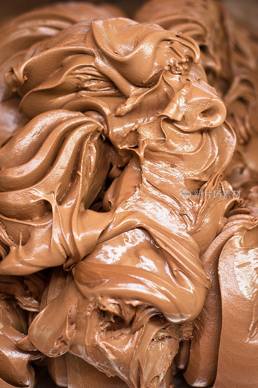 巧克力口味的冰淇淋