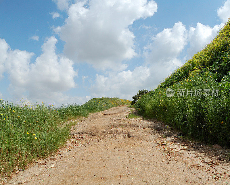 天空中的乡间小路