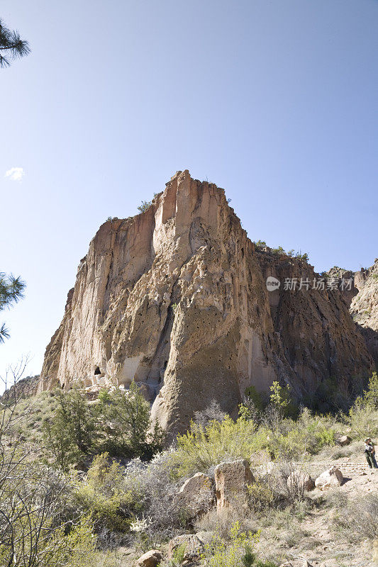 悬崖在Bandelier