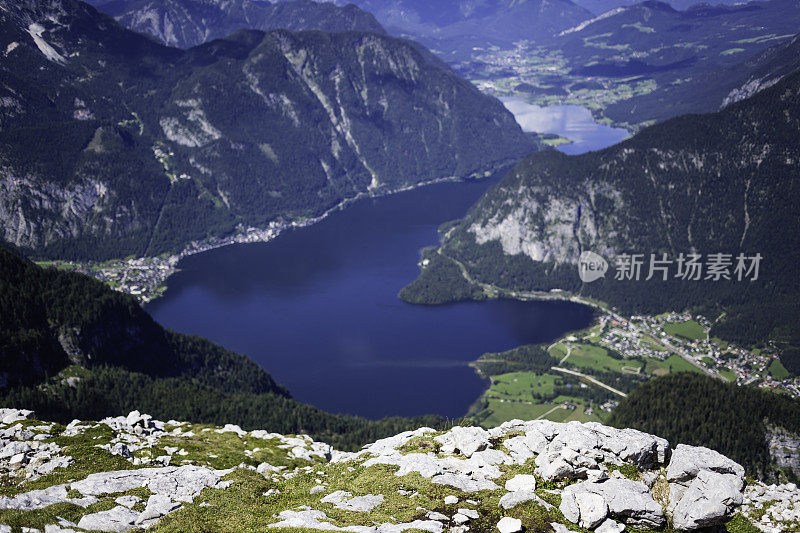 山湖全景