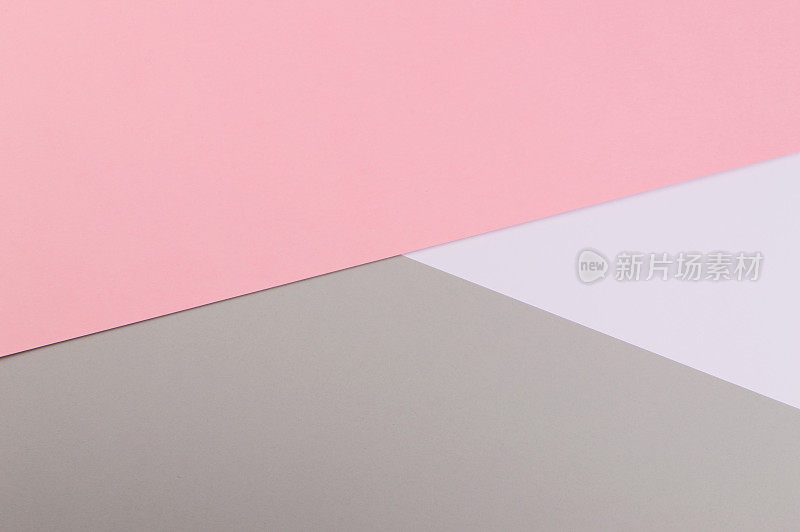 纸平面组成与粉色和灰色的背景为情人节