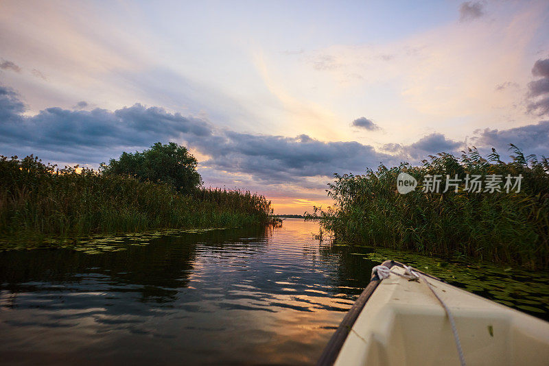 多瑙河流域美妙的早晨