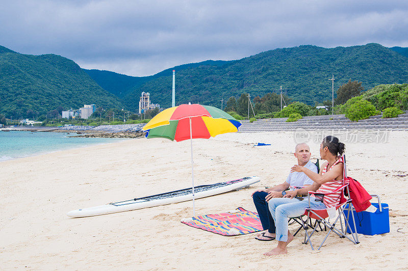 夏天,旅行,海滩