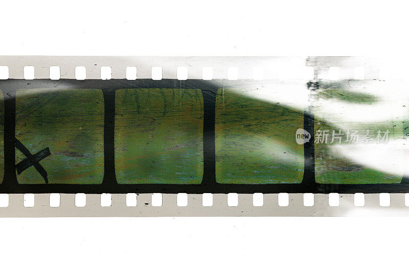 真正的扫描35mm胶片的电影带，只是融入你的内容，得到老电影的效果
