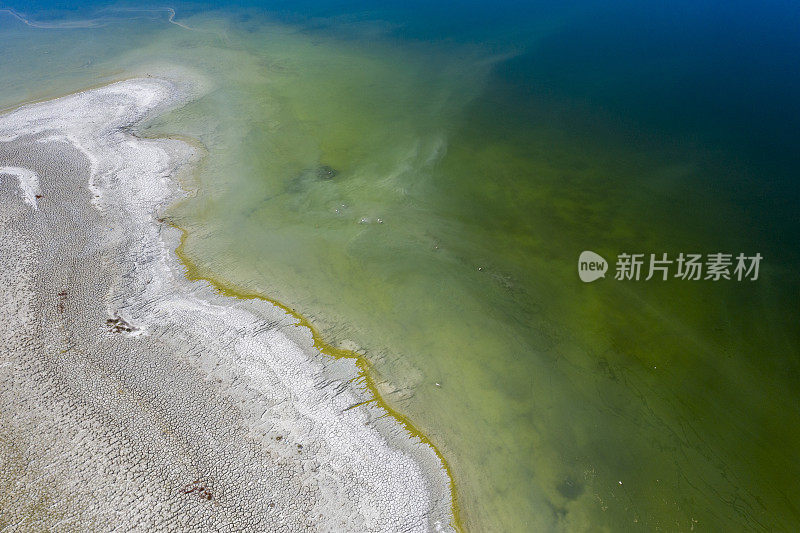 湖泊鸟瞰图