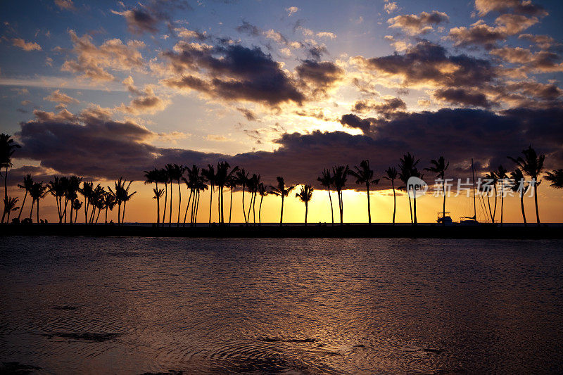 ʻAnaehoʻ奥马鲁海滩在Waikoloa，大岛夏威夷