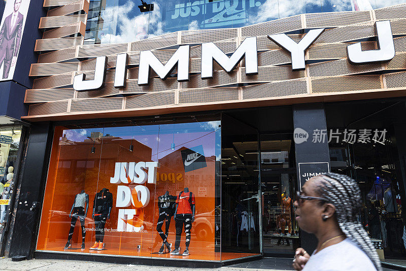 吉米爵士体育商店在哈莱姆，纽约市，美国