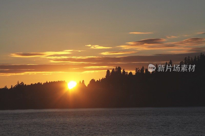 海湾日落