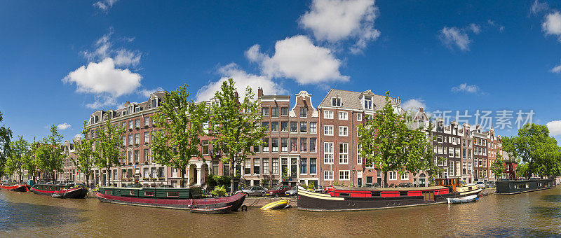 阿姆斯特丹美丽的全景
