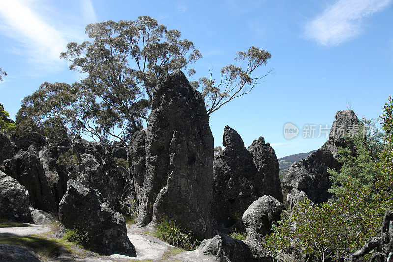 马其顿山脉的悬岩