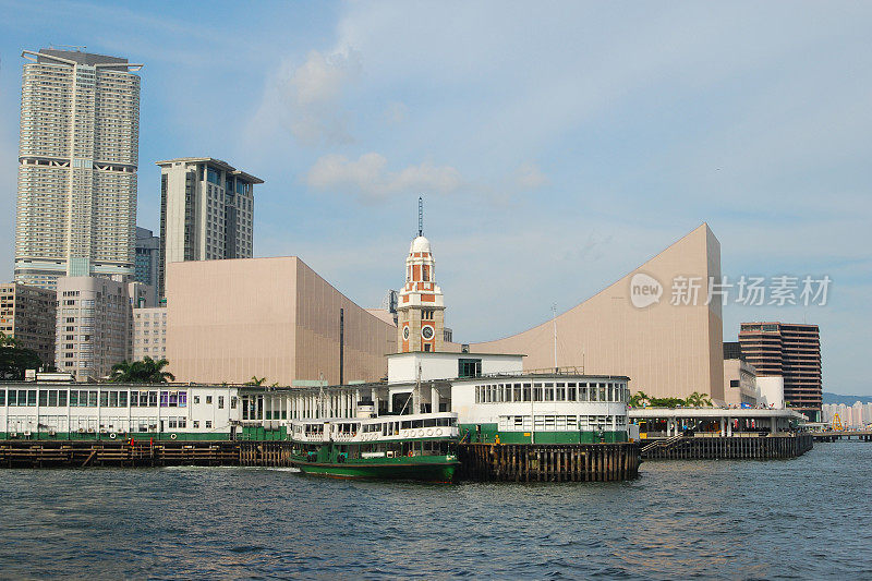 香港文化中心、天星钟楼、半岛酒店