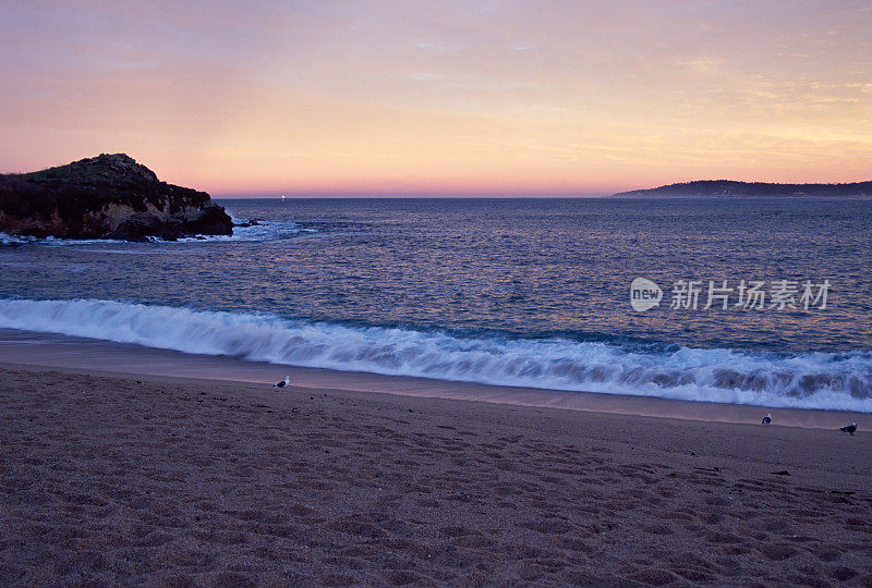 沙滩日出天空